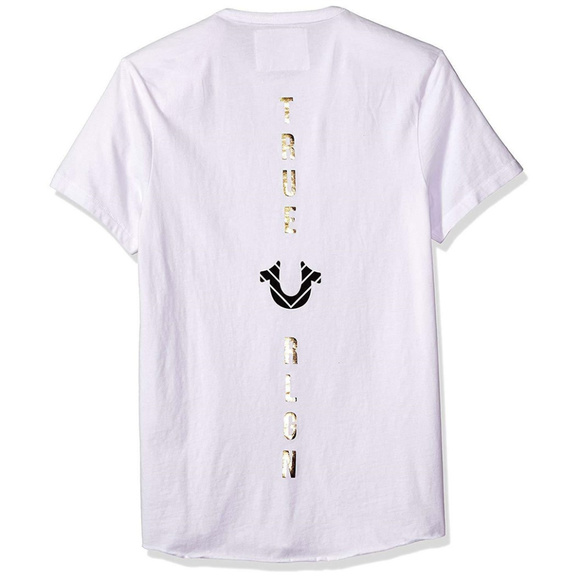 True Religion Men's Gold Foil Graphic Tee T-Shirt - Picture 2 of 3